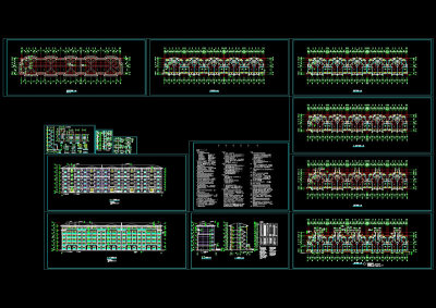 6层住宅cad施工图