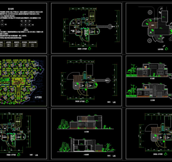 村镇康居住宅设计cad图纸