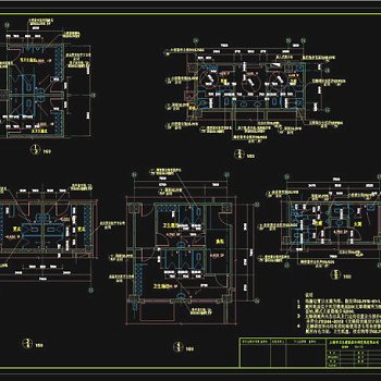 卫生间详图CAD图纸