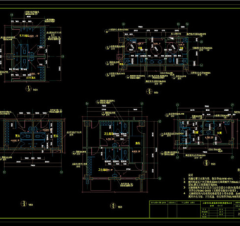 卫生间详图CAD图纸