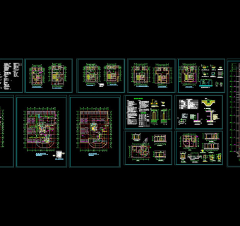 地下室人防cad建筑施工图