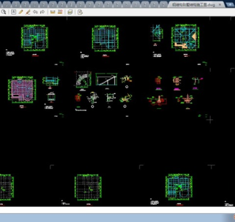 某钢结构别墅cad结构全套施工图纸