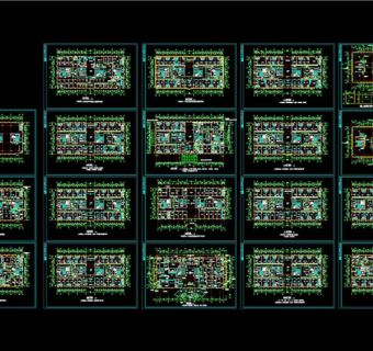某人民医院平面图CAD图纸