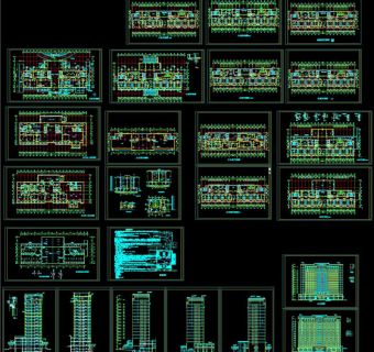 某市医院建筑施工图CAD图纸