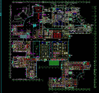 某医院一层平面布置图CAD图纸