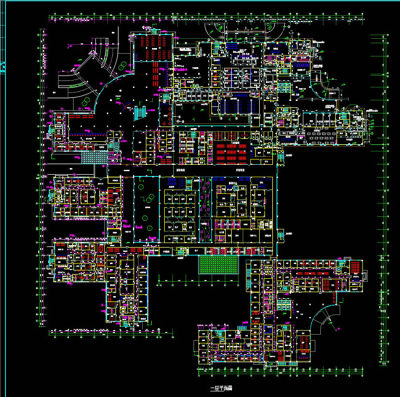 某医院一层平面布置图CAD图纸