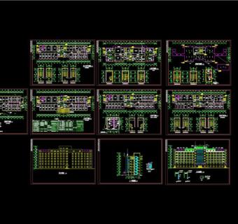 某医院住院部全套施工图CAD图纸