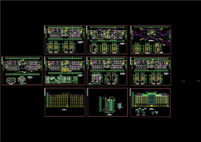 某医院住院部全套施工图CAD图纸