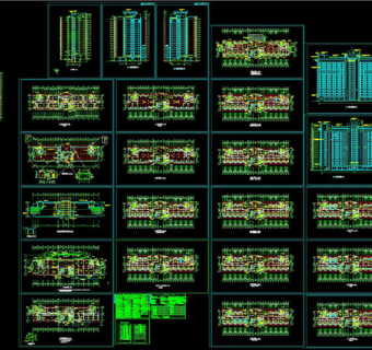 某医院住院楼施工图纸CAD图纸