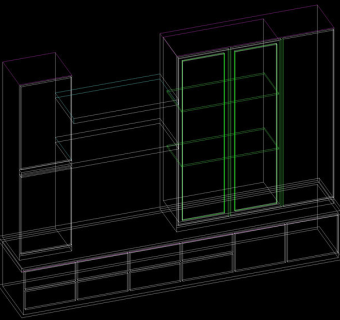 储物柜cad模型