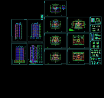 某高层单身公寓cad图纸