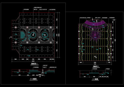 顶棚装饰cad图纸