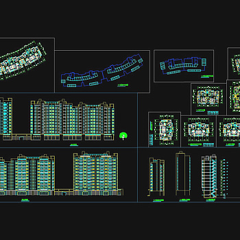 高层住宅cad图纸