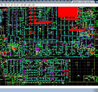 郑州家乐福北环店一层空调CAD通风平