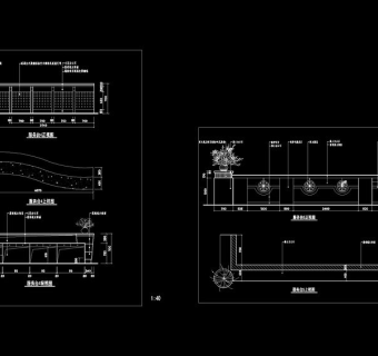 服务吧台cad图稿素材