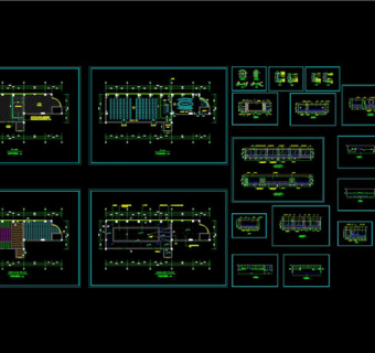 全套医院办公室装修图CAD图纸