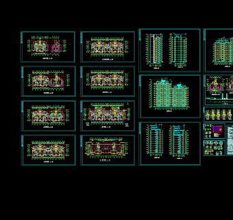 某市花园式高层住宅全套cad施工图