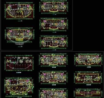 西南地区某医院建筑平面图CAD图纸