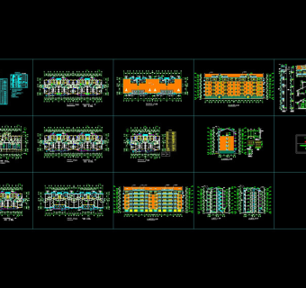 群星花园小区cad住宅楼