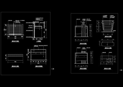 室内吧台cad图纸素材