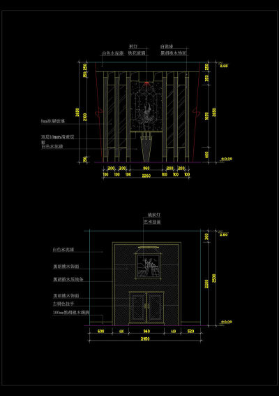 室内玄关cad系详图