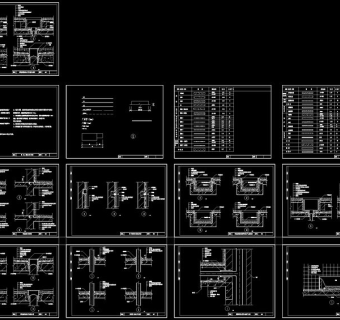 厨浴厕防水图集cad图纸