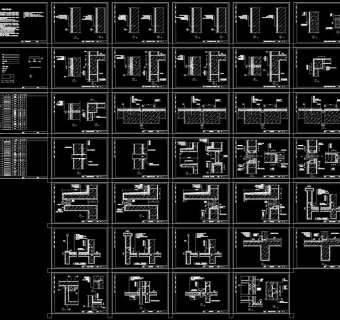 地下室防水图集cad图纸