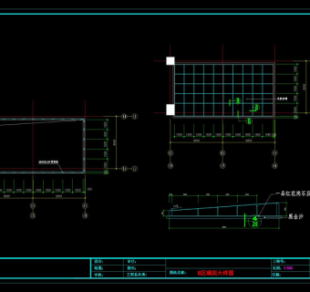 玻璃顶棚cad图纸