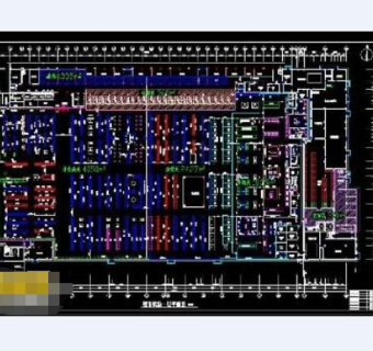 某市中心大型超市cad施工设计图纸