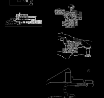 流水别墅cad图纸