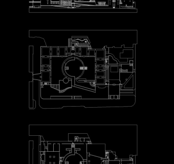 斯图加特国家美术馆cad图稿