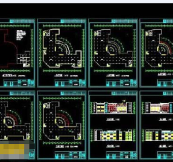 整套五层商场cad设计方案施工图