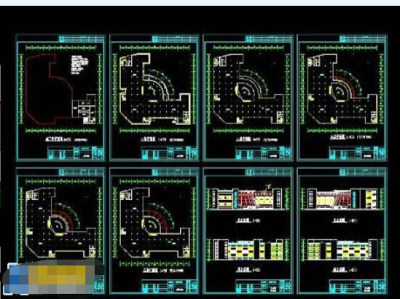 整套五层商场cad设计方案施工图