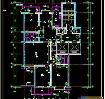 高档户型图cad免费图纸