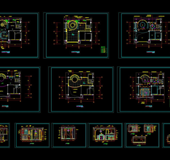 客厅装修详图cad图纸