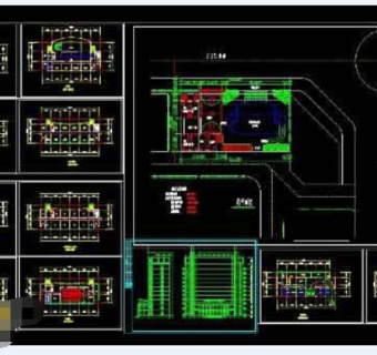 某银行办公区cad施工设计方案图纸