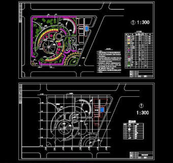 小游园景观CAD图