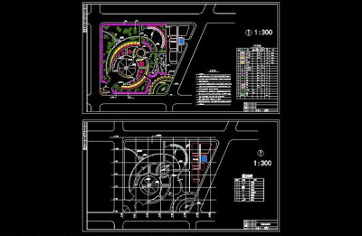 小游园景观CAD图