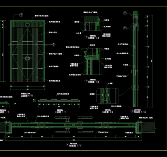 双开装饰木cad门详图