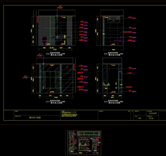 小卫生间详图cad图纸