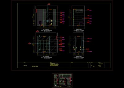 小卫生间详图cad图纸