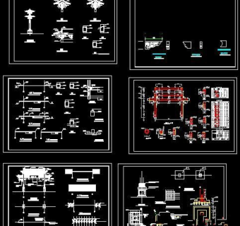 状元牌坊全套CAD施工图