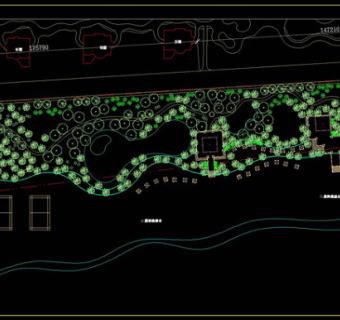 三亚海航海滩公园cad图纸