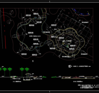 泳池cad图纸素材