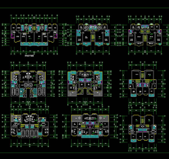 复式楼户型图纸cad图纸