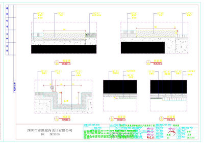 户型剖面施工图cad图纸