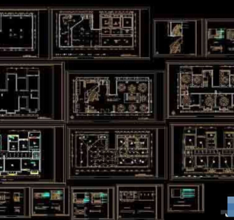 酒店平面cad设计施工图纸dwg格式