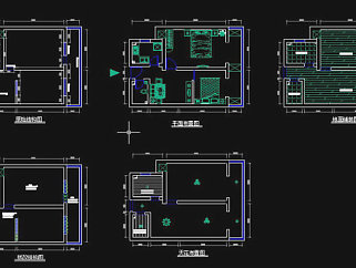 小户型旧房CAD设计方案图纸
