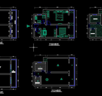 小户型旧房CAD设计方案图纸