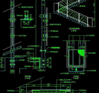 楼梯cad图纸